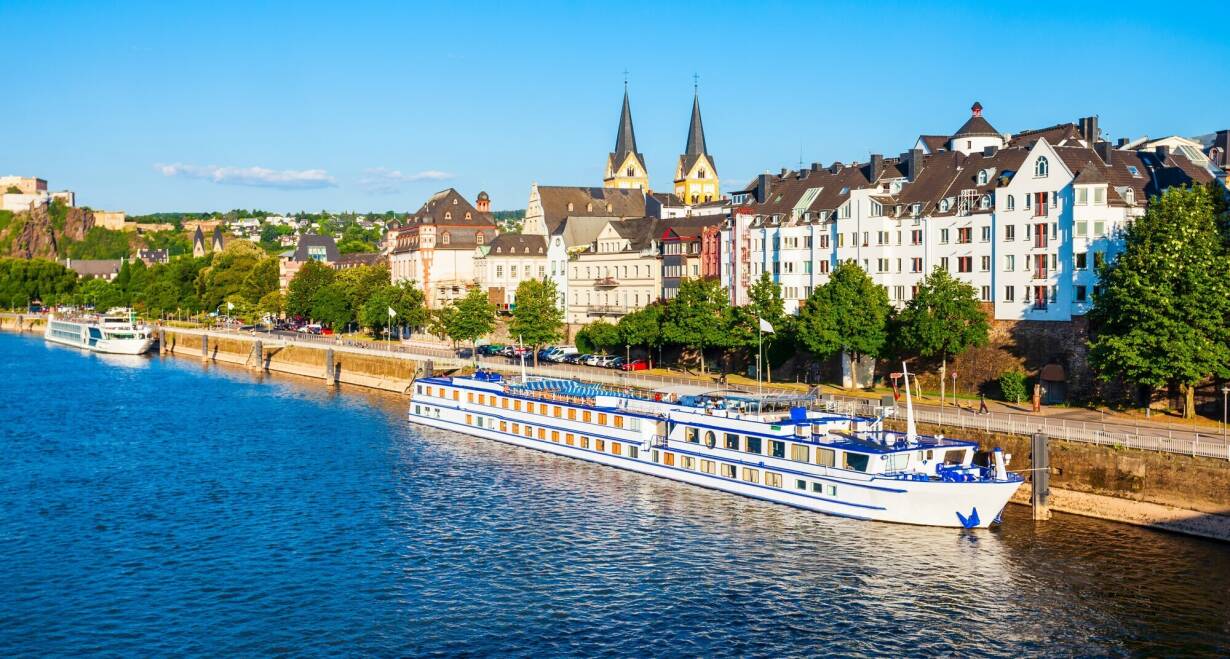 7-daagse Amicitia cruise Romantische Rijn - DuitslandZondag in Koblenz